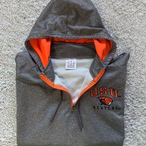 Champion OSU Beavers 1/4 Zip Athletic Hoodie. XL. Authentic Champion.